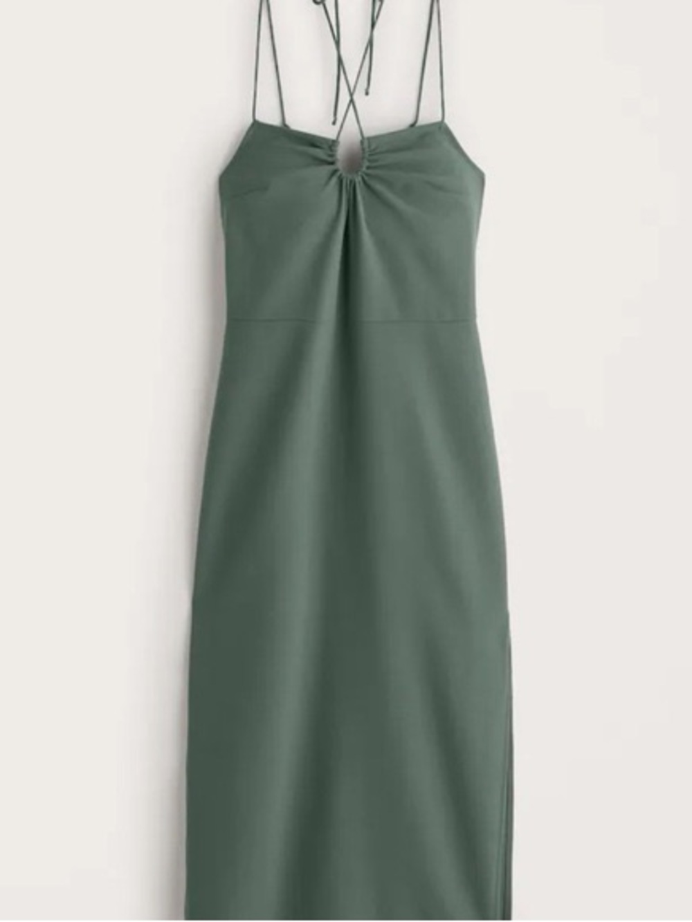 Abercrombie & Fitch Strappy Halter Midi Dress Size S